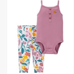 Carter’s girls tank top and pant set. Size 3 months